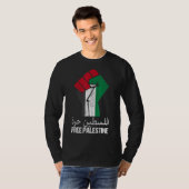 Freies Palästina - Arabische Unterstützung Palästi T-Shirt (Vorne ganz)
