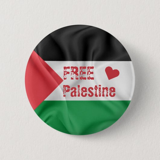 Freies Palästina Button (Vorderseite)