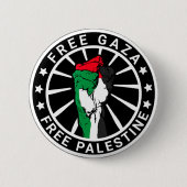Freies Palästina Gaza - Palästinensische Freiheit Button (Vorderseite)