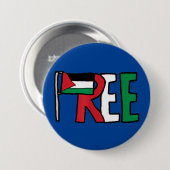 Freies Palästina Gaza - Völkermord in der palästin Button (Vorne & Hinten)