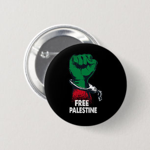 Freies Palästina Gaza Völkermord Palästinensische  Button