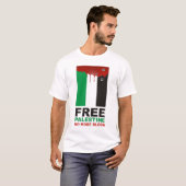 Freies Palästina nicht mehr Blut T-Shirt (Vorne ganz)