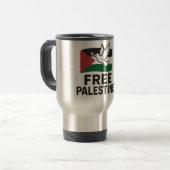 freies Palästina Reisebecher (Vorderseite Links)