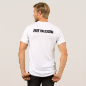 Freies Palästina Tri-Blend Shirt (Rückseite voll)