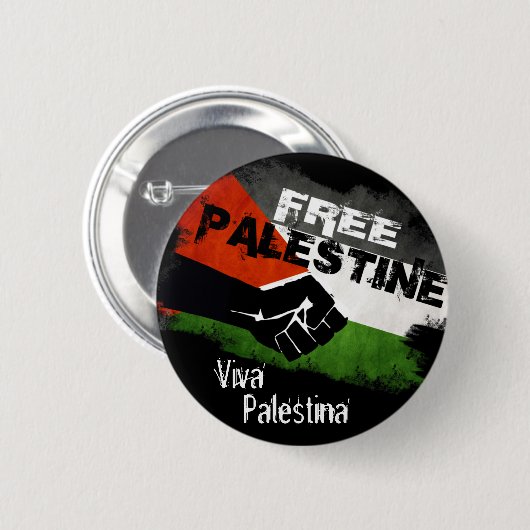 Freies Palästina - Viva Palestina Button (Vorne & Hinten)