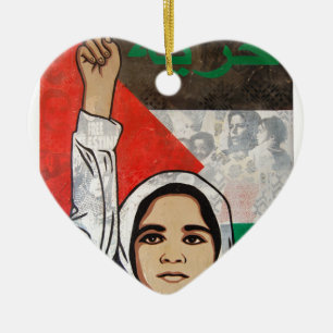 Freies Palästina Viva Palestina Keramik Ornament