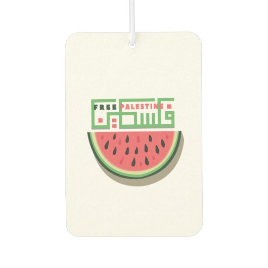 FREIES PALÄSTINA WASSERMELONE AUTOLUFTERFRISCHER (Vorderseite)
