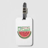 FREIES PALÄSTINA WASSERMELONE GEPÄCKANHÄNGER (Vorderseite Vertikal)