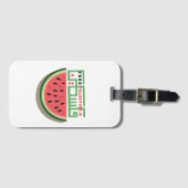 FREIES PALÄSTINA WASSERMELONE GEPÄCKANHÄNGER (Vorderseite (Horizontal))