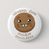 Freies Plätzchenmonster des Glutens Button (Vorderseite)
