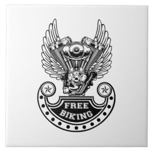 Freies Radfahren Fliese