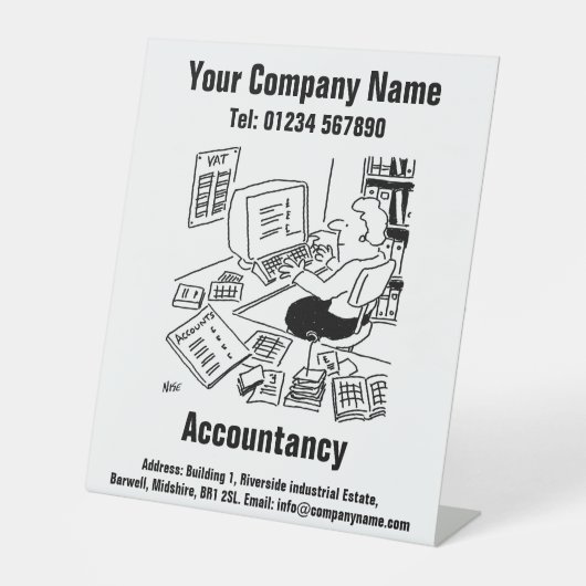 Freies Rechnungsamt Sockelschild (Vorderseite)