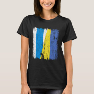 Freies Russland Ukraine Halbe Flagge Russische Opp T-Shirt