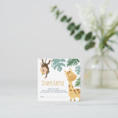 Freies Safari-Gewinnspiel Begleitkarte (Stehend Vorderseite)