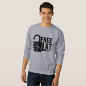 "Freies schließlich" Sweatshirt (Vorne ganz)