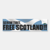 Freies Schottland!! Autoaufkleber (Vorne)