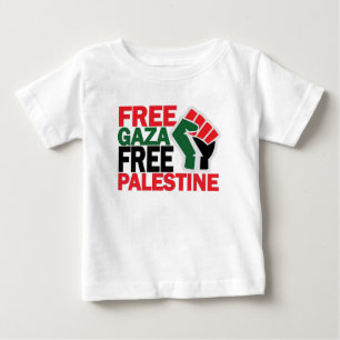 FREIES SICHERES GAZA PALÄSTINA G.png Baby T-shirt