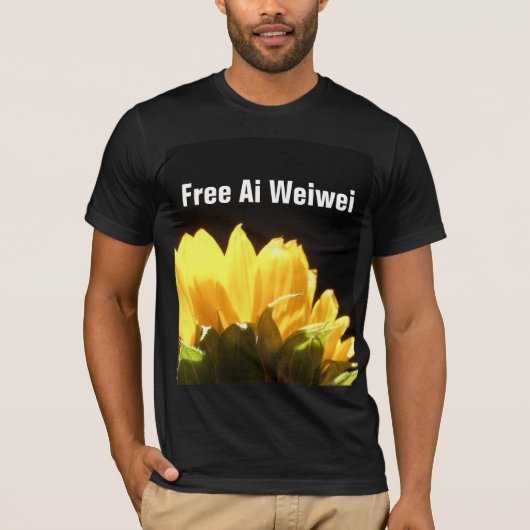 "Freies Sonnenblume-T - Shirts Ai Weiwei" (Vorderseite)