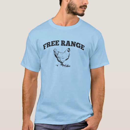 Freies Strecken-Huhn-T-Shirt T-Shirt (Vorderseite)