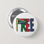 Freies Südafrika Button (Vorne & Hinten)