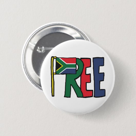 Freies Südafrika Button (Vorne & Hinten)