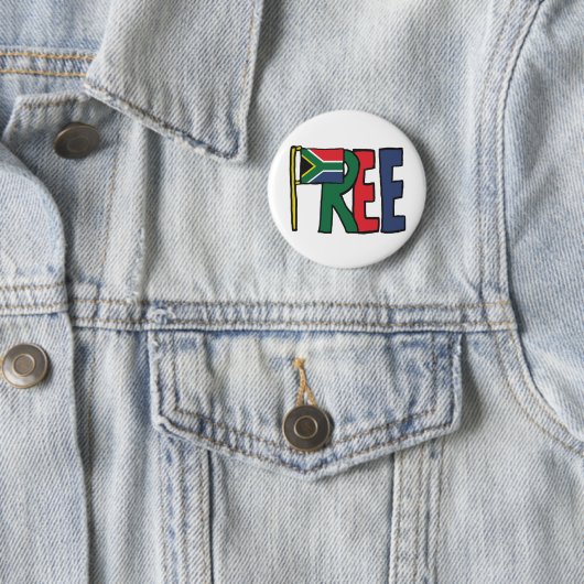 Freies Südafrika Button (Beispiel)