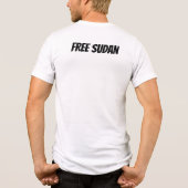Freies Sudan Tri-Blend Shirt (Rückseite)
