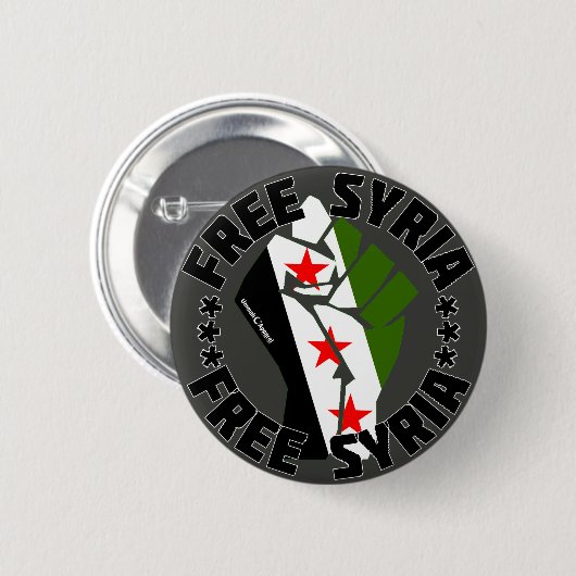 Freies Syrien Button (Vorne & Hinten)