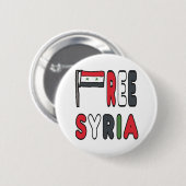 Freies Syrien Button (Vorne & Hinten)