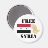 FREIES SYRIEN MAGNET (Vorderseite/Rückseite)