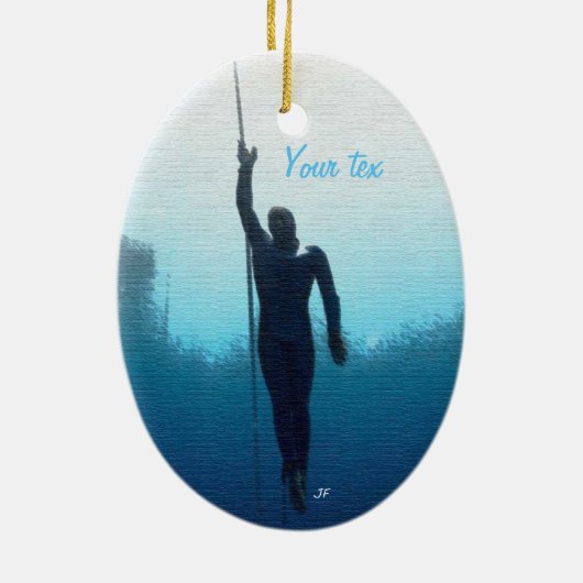 Freies Tauchen Keramik Ornament (Hinten)