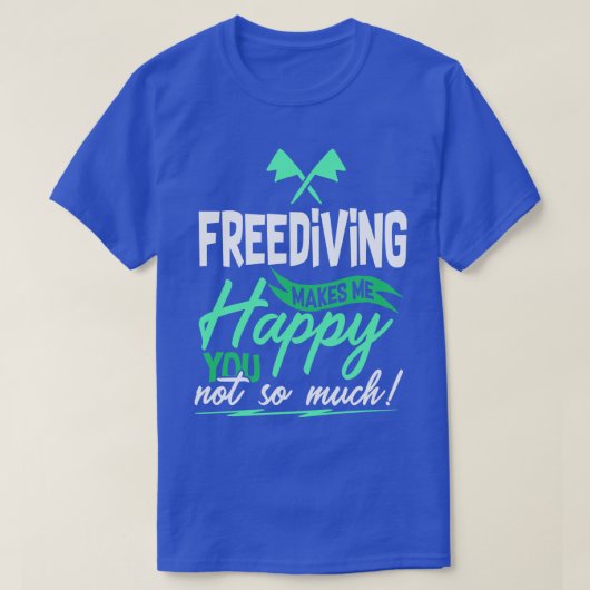 Freies Tauchen T-Shirt (Design vorne)