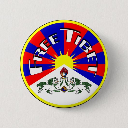 Freies Tibet-Abzeichen Button (Vorderseite)