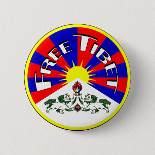 Freies Tibet-Abzeichen Button