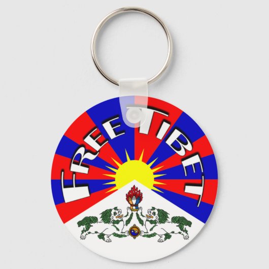 Freies Tibet-Abzeichen Schlüsselanhänger (Vorderseite)