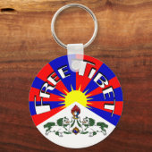Freies Tibet-Abzeichen Schlüsselanhänger (Vorderseite)