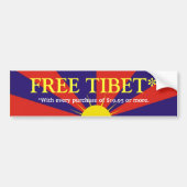 FREIES TIBET* AUTOAUFKLEBER (Vorne)