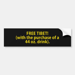 Freies Tibet Autoaufkleber