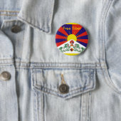 Freies Tibet Button (Beispiel)