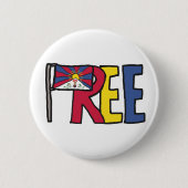 Freies Tibet Button (Vorderseite)