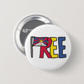 Freies Tibet Button (Vorne & Hinten)
