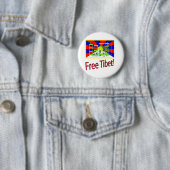 Freies Tibet! Button (Beispiel)