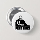 Freies Tibet Button (Vorne & Hinten)