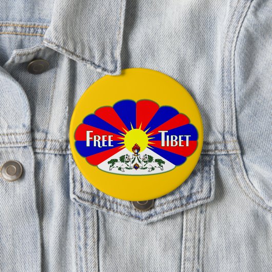 Freies Tibet Button (Beispiel)