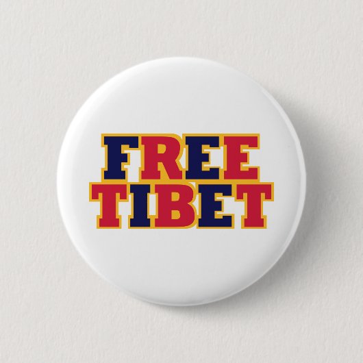 Freies Tibet Button (Vorderseite)