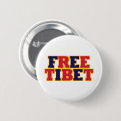 Freies Tibet Button (Vorne & Hinten)