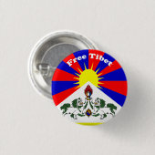 Freies Tibet Button (Vorne & Hinten)