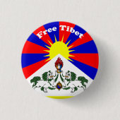 Freies Tibet Button (Vorderseite)