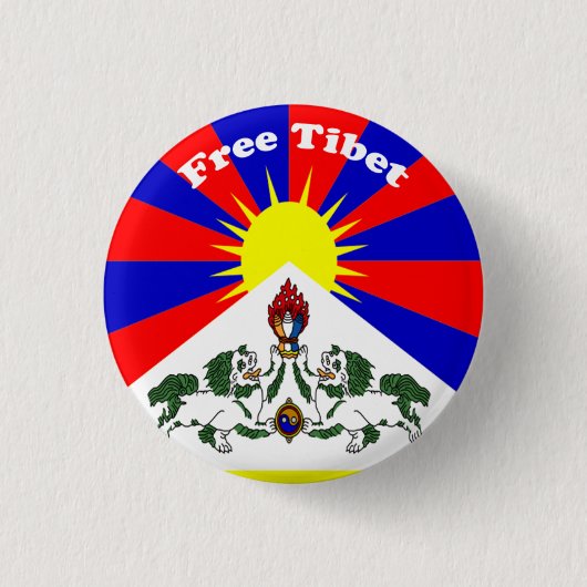 Freies Tibet Button (Vorderseite)