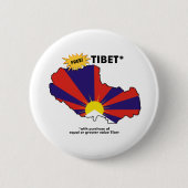 Freies Tibet* Button (Vorderseite)